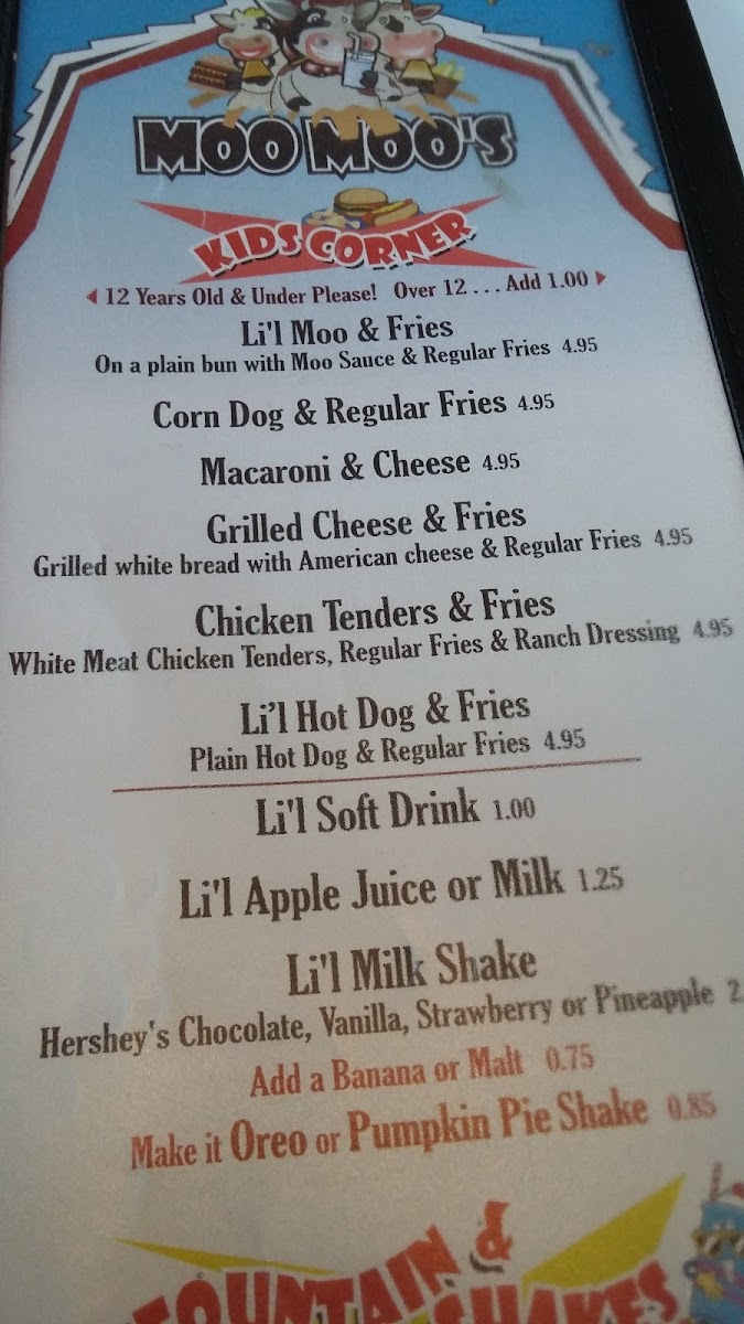 Menu Moo Moo's Burger Barn-6