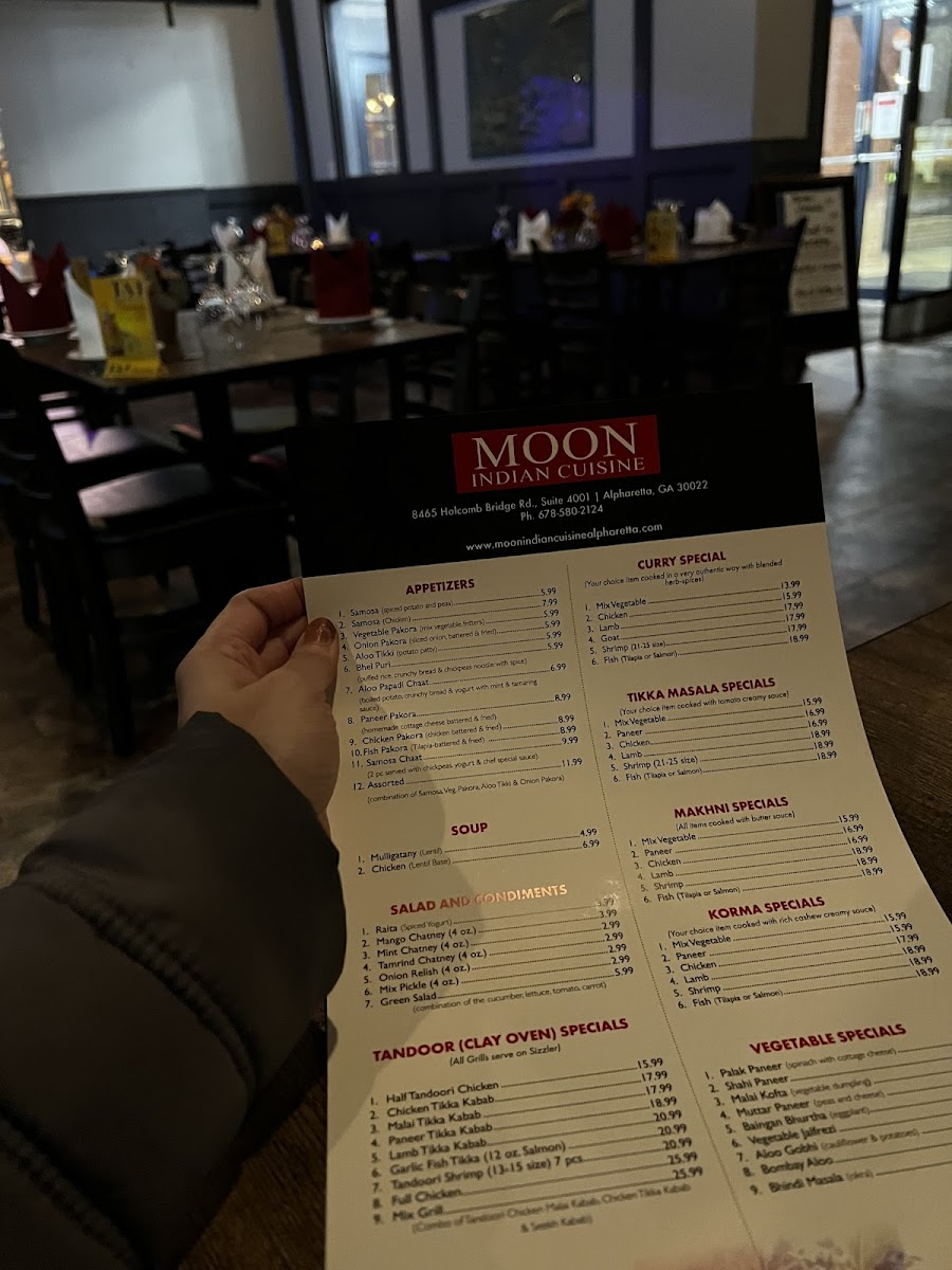 Menu Moon Indian Cuisine | Alpharetta-6
