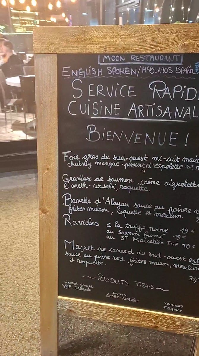 Menu Moon Restaurant®, Villeurbanne/lyon-1