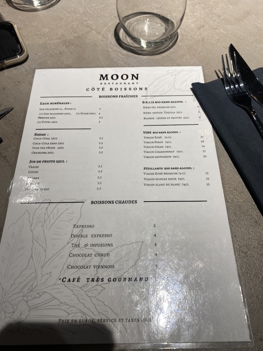 Menu Moon Restaurant®, Villeurbanne/lyon-7