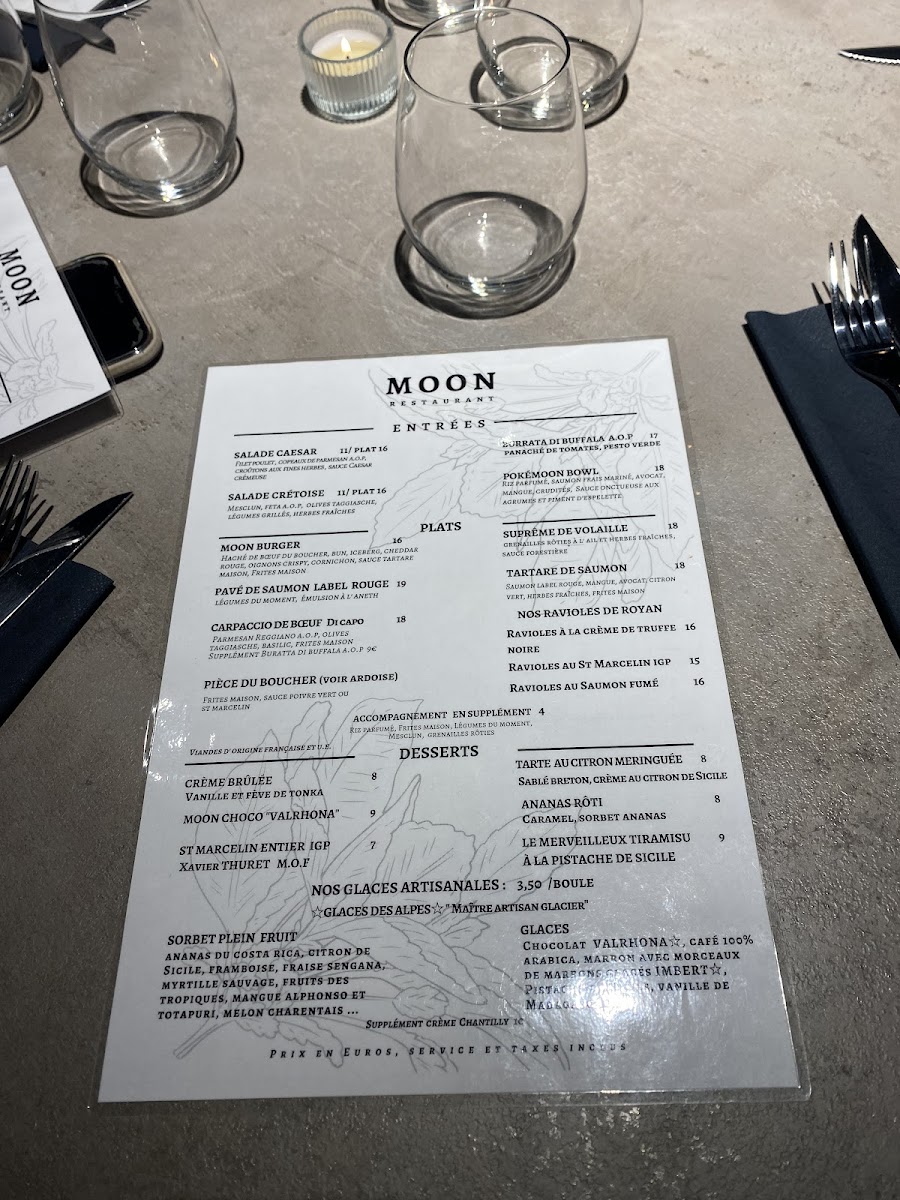 Menu Moon Restaurant®, Villeurbanne/lyon-8