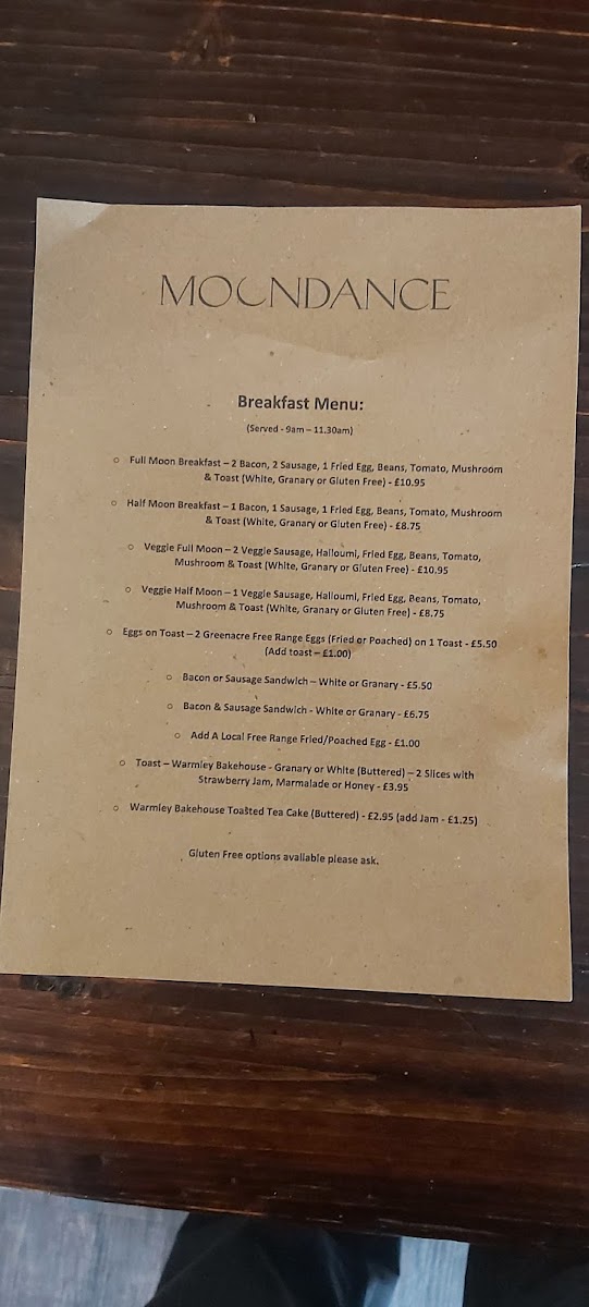 Menu Moondance Cafe-4
