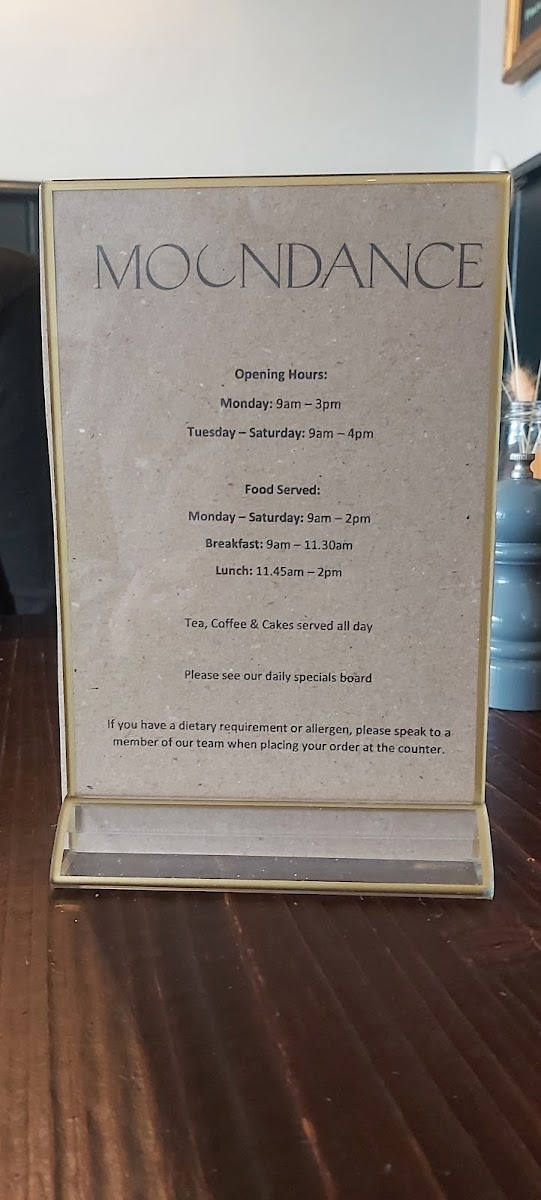 Menu Moondance Cafe-7