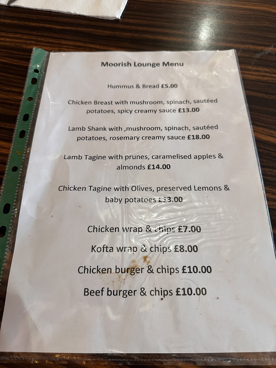 Menu Moorish Lounge-1
