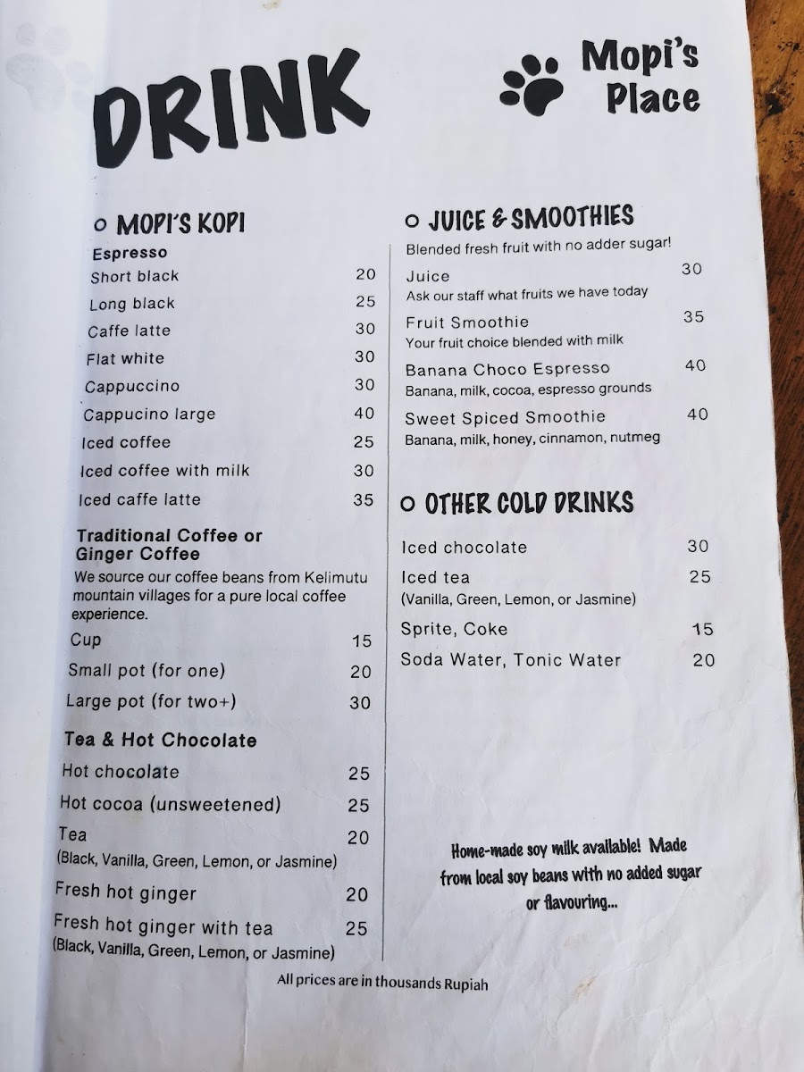 Menu Mopi's Place-1