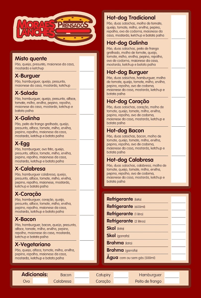 Menu Moraes Lanches-1
