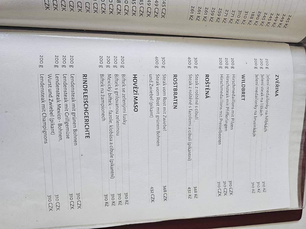 Menu Morávkovi Restaurace U Karlů-10