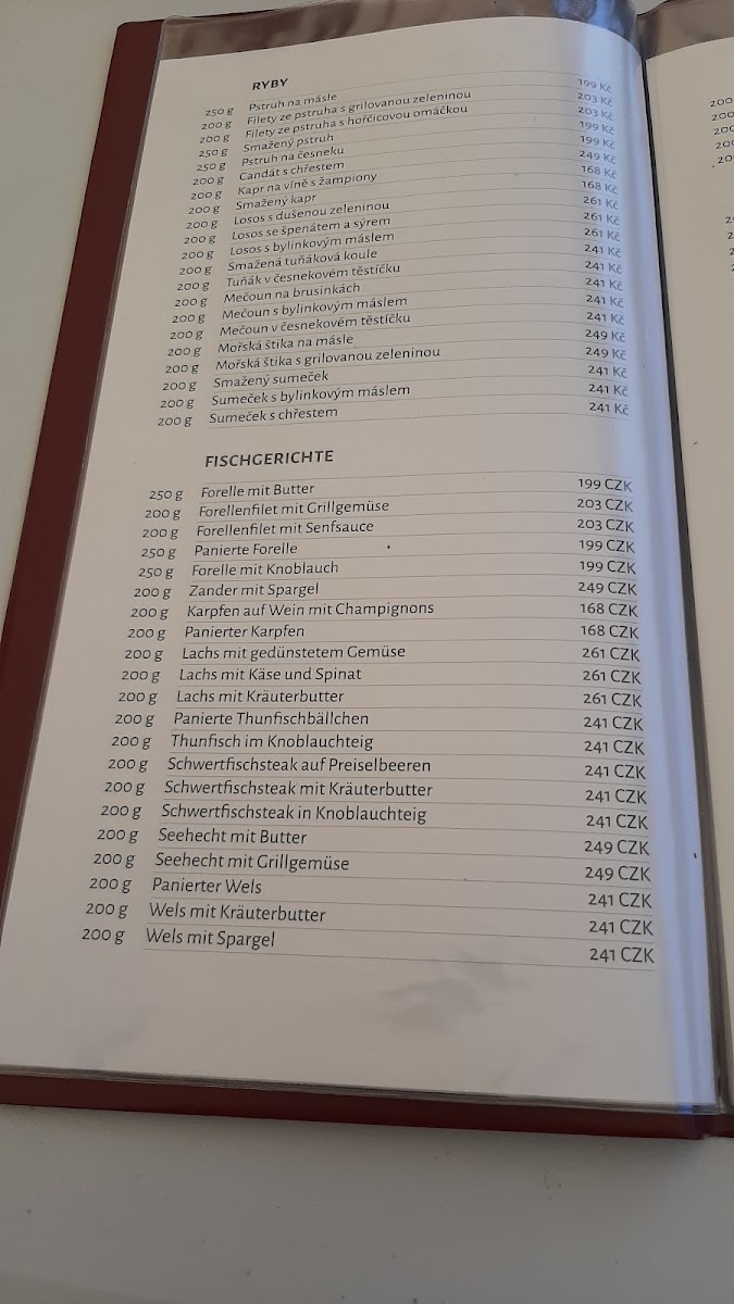 Menu Morávkovi Restaurace U Karlů-4