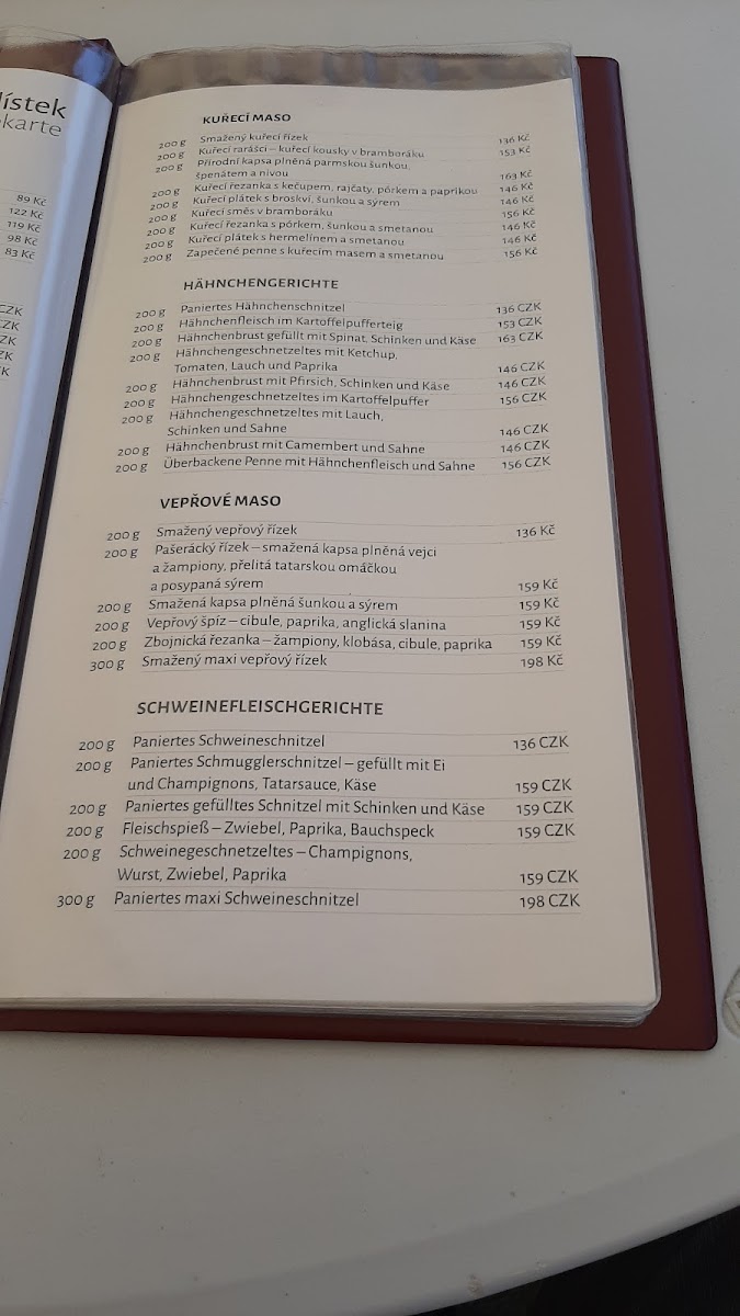Menu Morávkovi Restaurace U Karlů-7