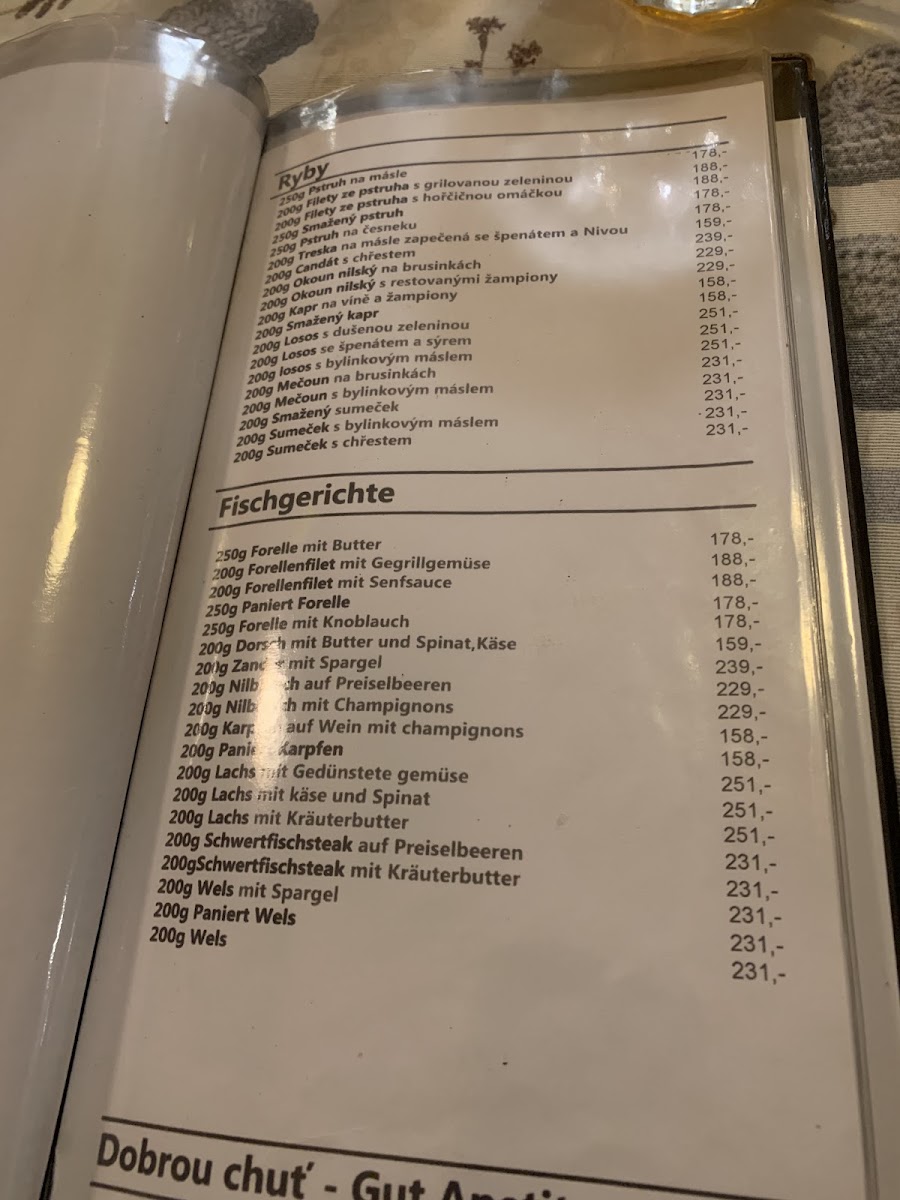 Menu Morávkovi Restaurace U Karlů-9
