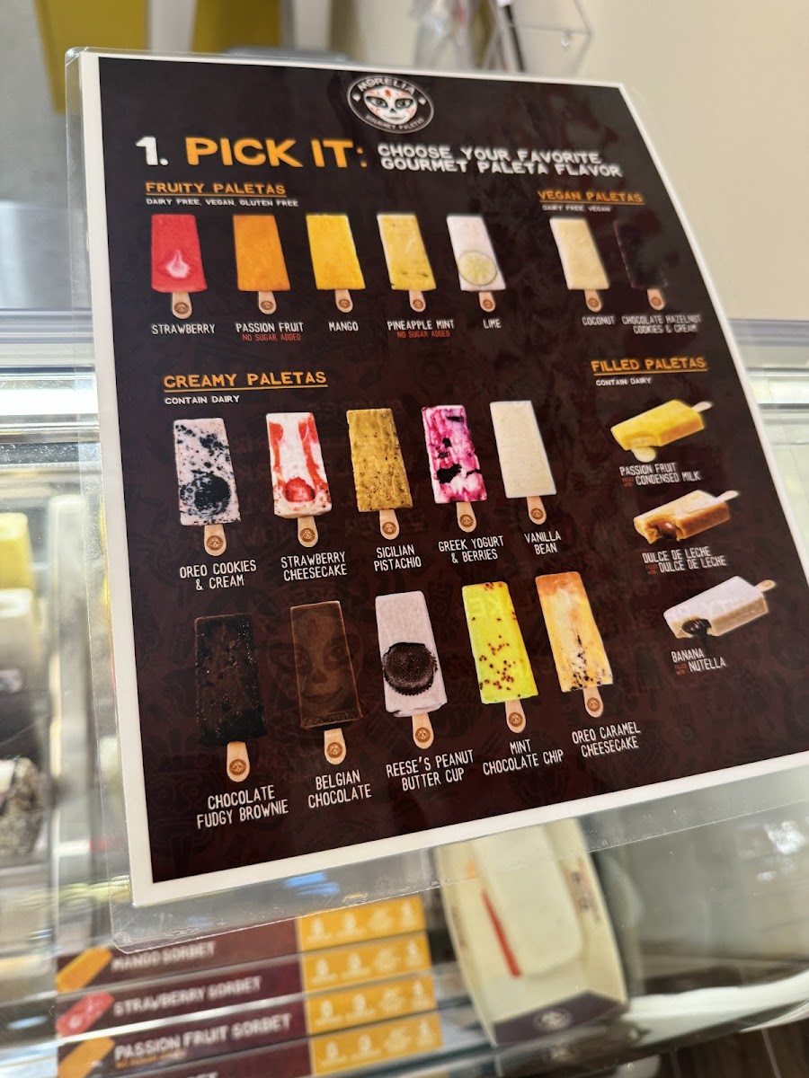 Menu Morelia Ice Cream Paletas - West Palm Beach-4