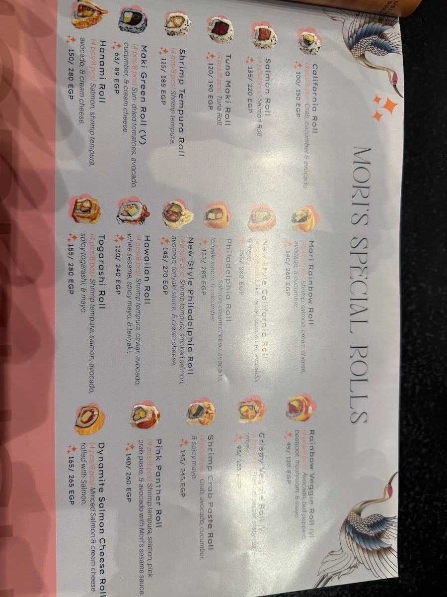 Menu Mori Sushi - Mall Of Arabia-9