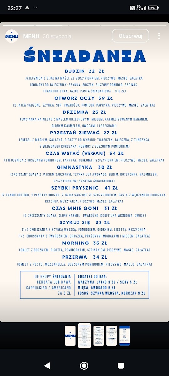Menu Morning Coffee & More (Polesie)-9