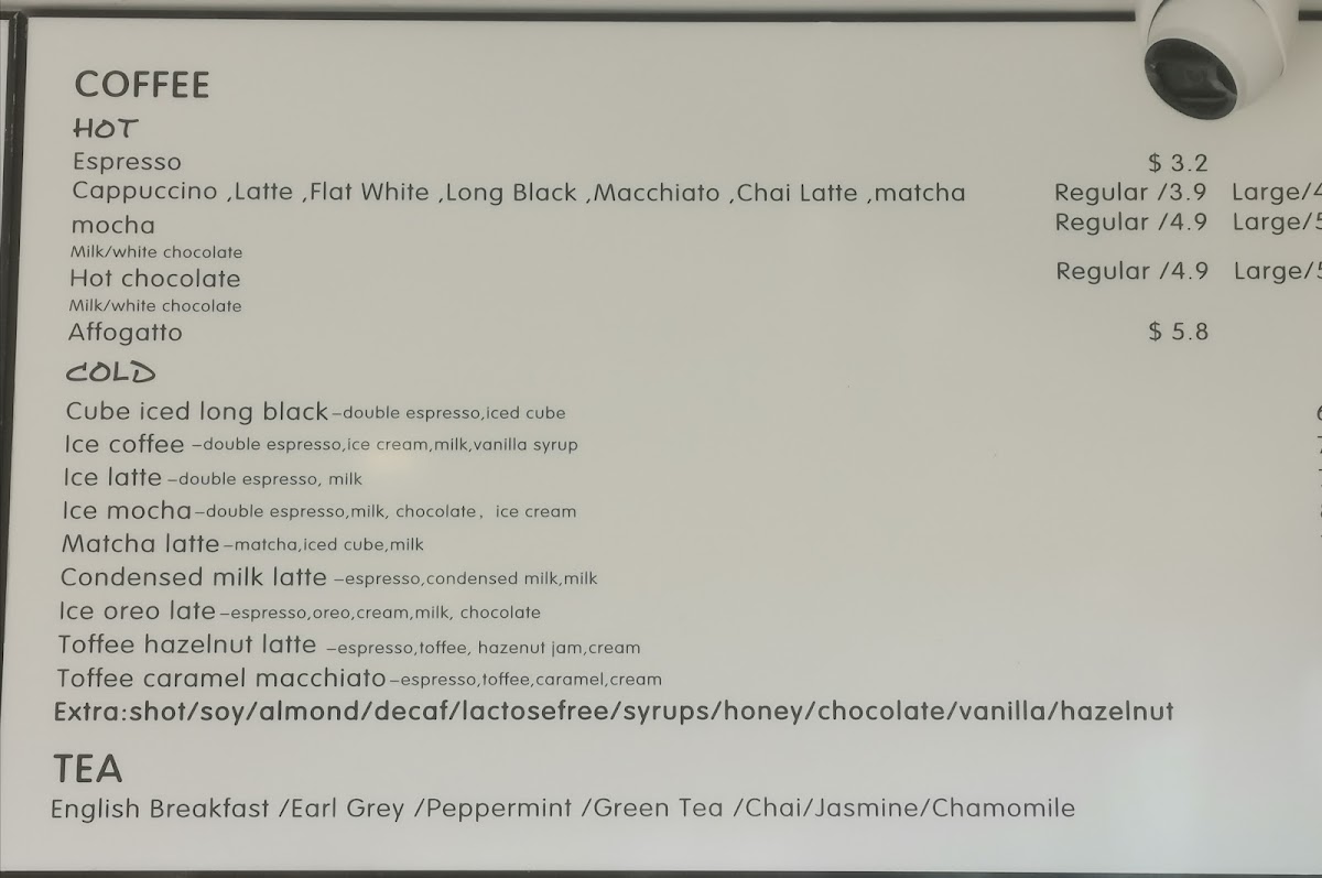 Menu Morning Sydney-5