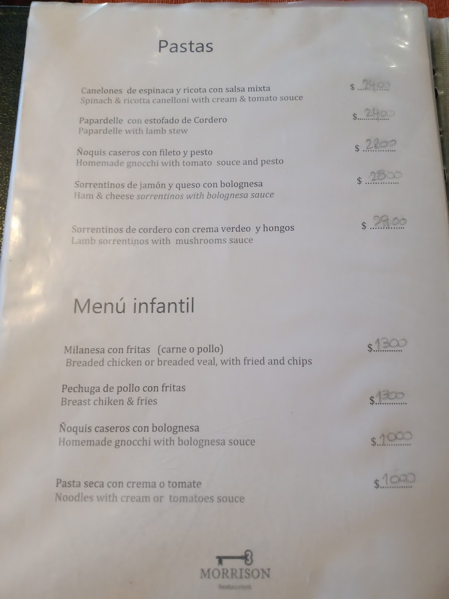 Menu Morrison Restaurant-10