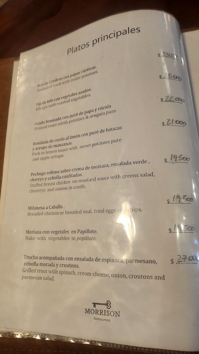 Menu Morrison Restaurant-3