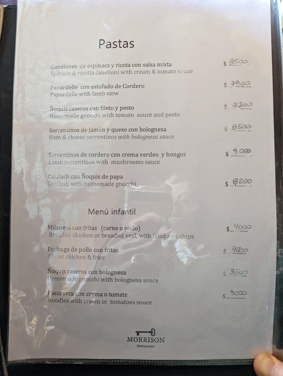 Menu Morrison Restaurant-9