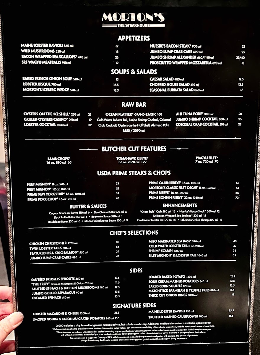 Menu Morton's The Steakhouse-2