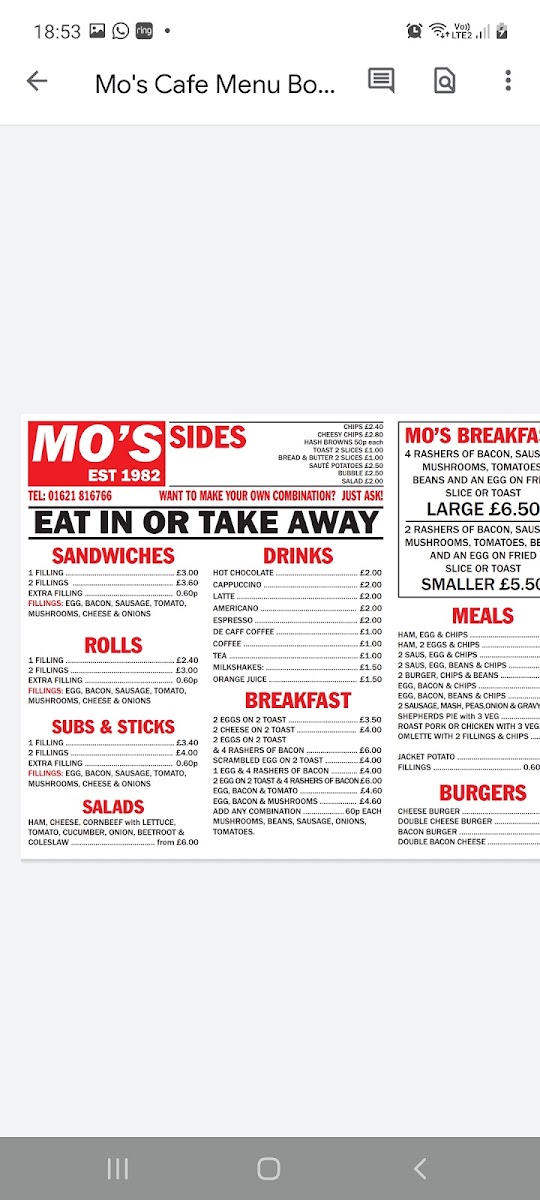 Menu Mo's Cafe-2