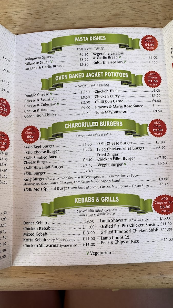 Menu Mo's Diner-9
