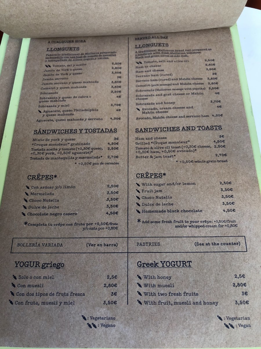Menu Mosaic Café-5
