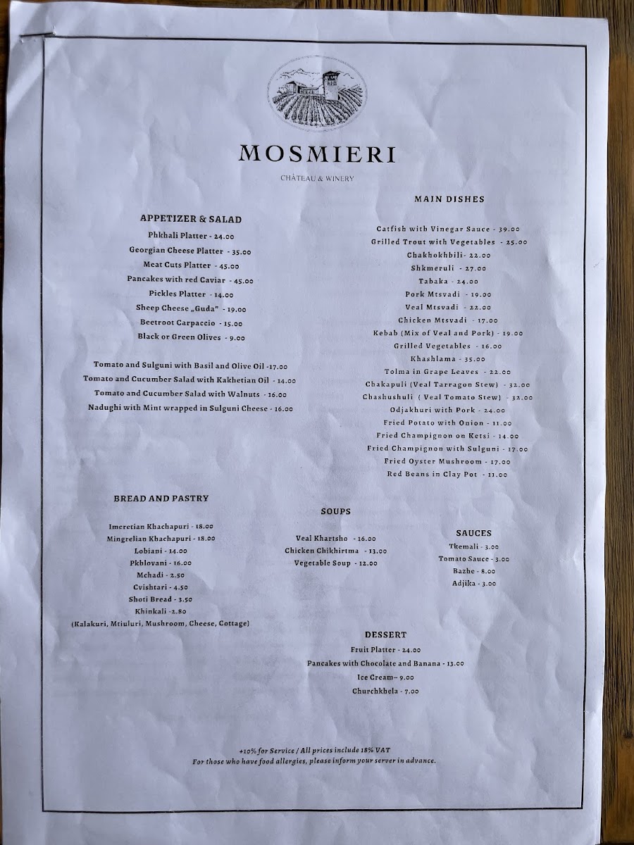 Menu Mosmieri Kakheti Wine Center-5