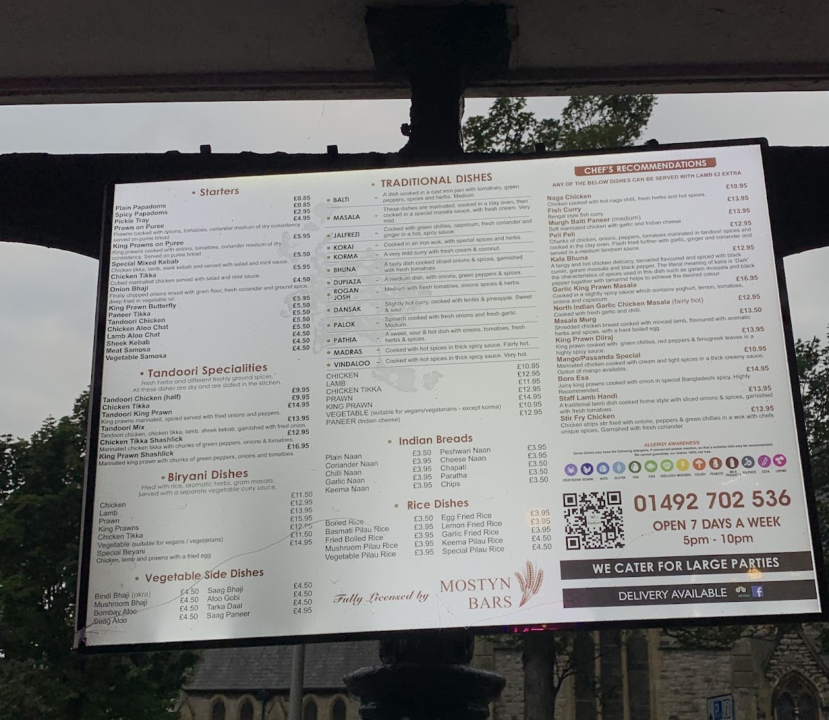 Menu Mostyn Tandoori-1