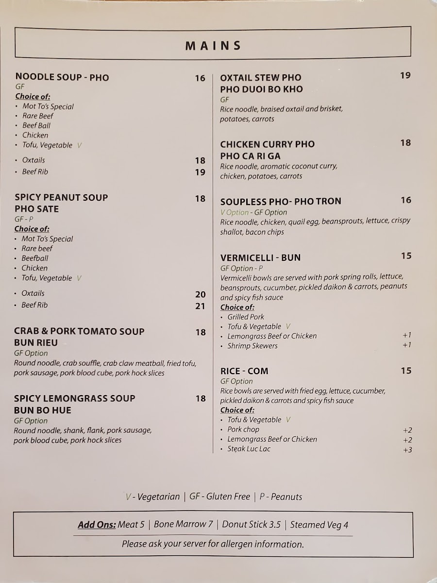 Menu Mot To Vietnamese Restaurant-3