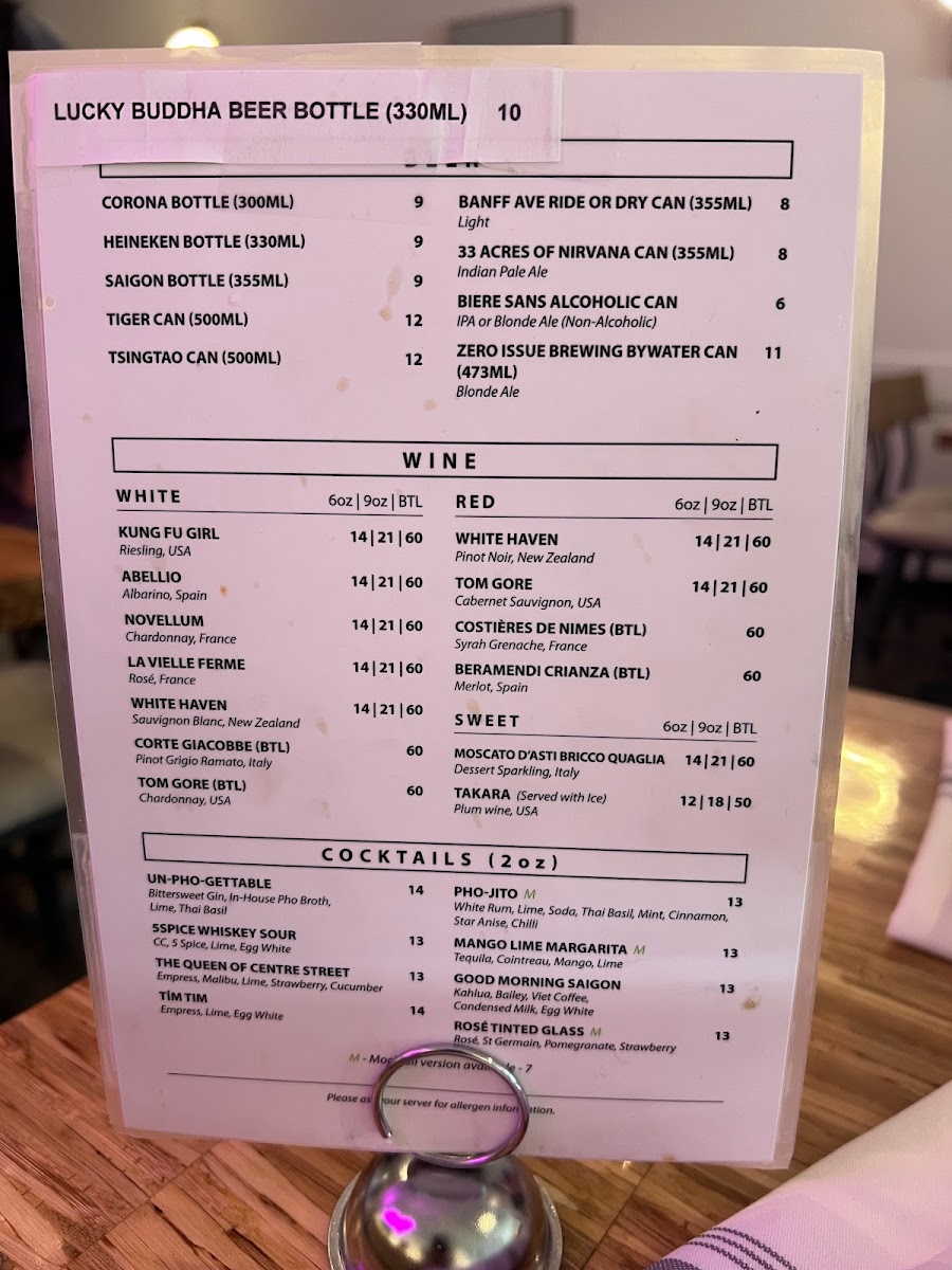 Menu Mot To Vietnamese Restaurant-4