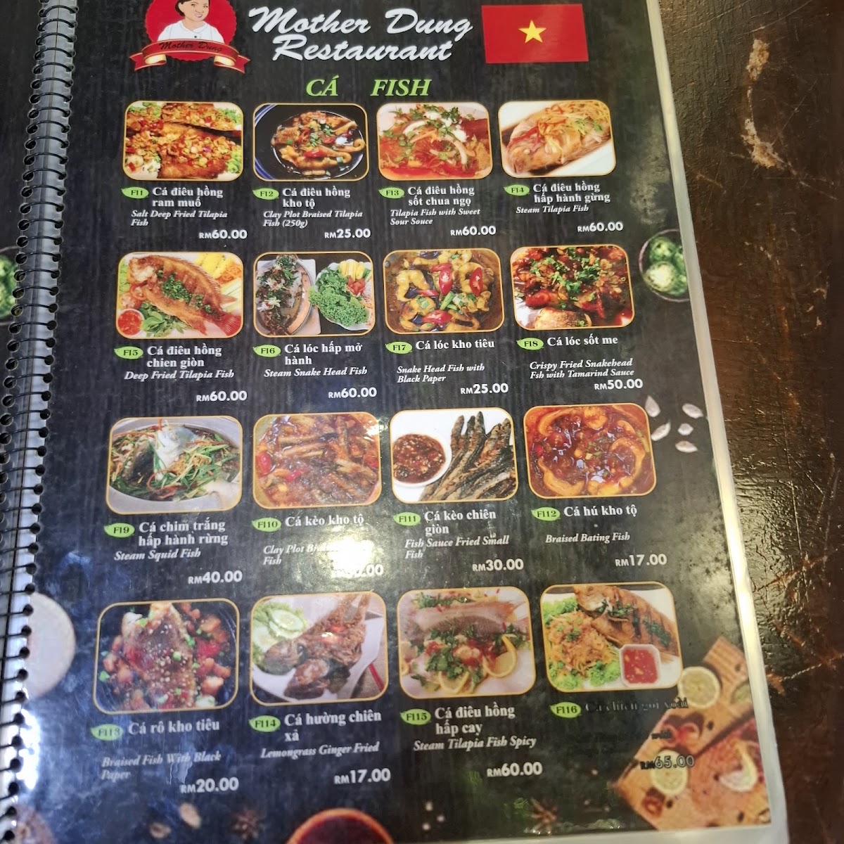 Menu Mother Dung Restaurant And Grocery Store-1