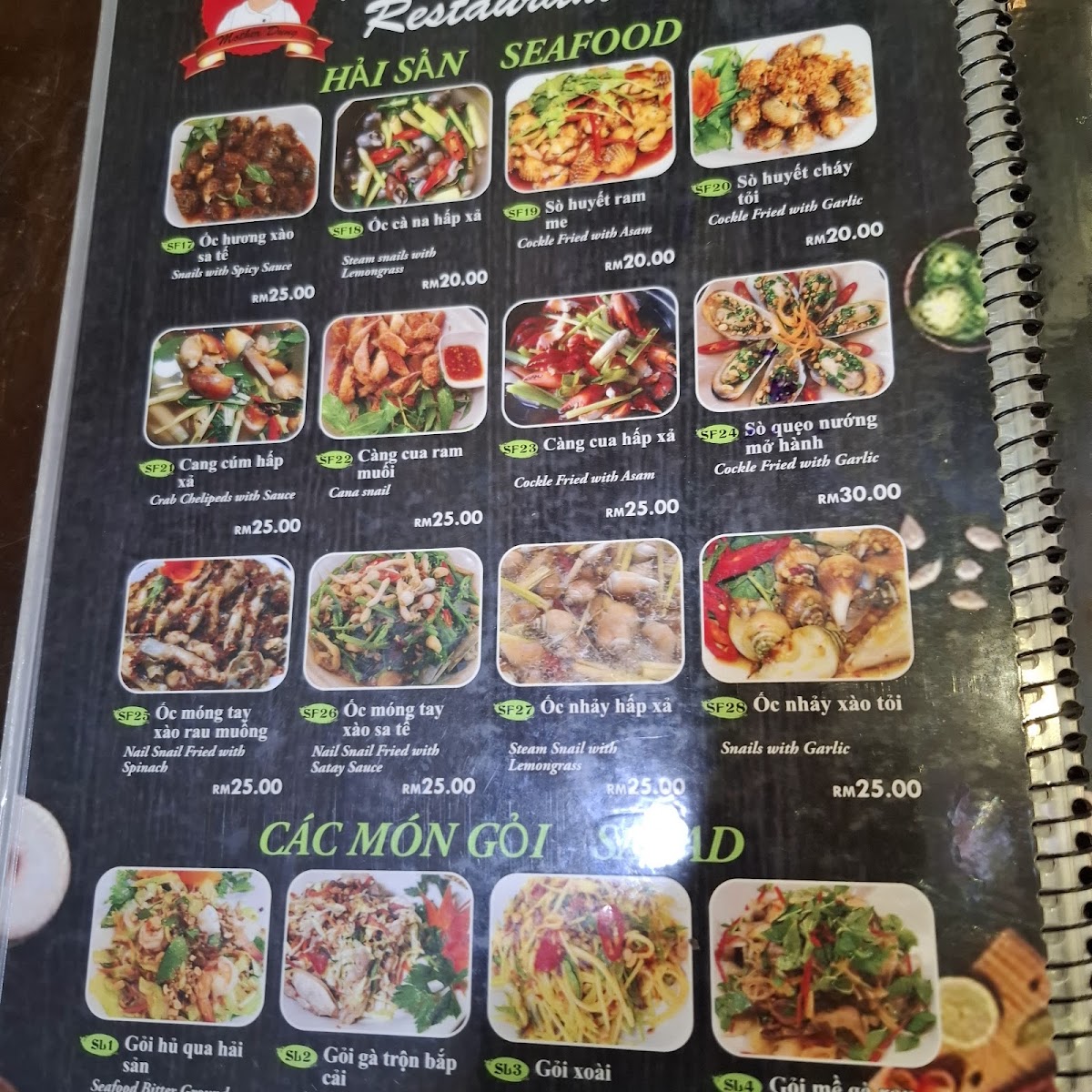 Menu Mother Dung Restaurant And Grocery Store-10