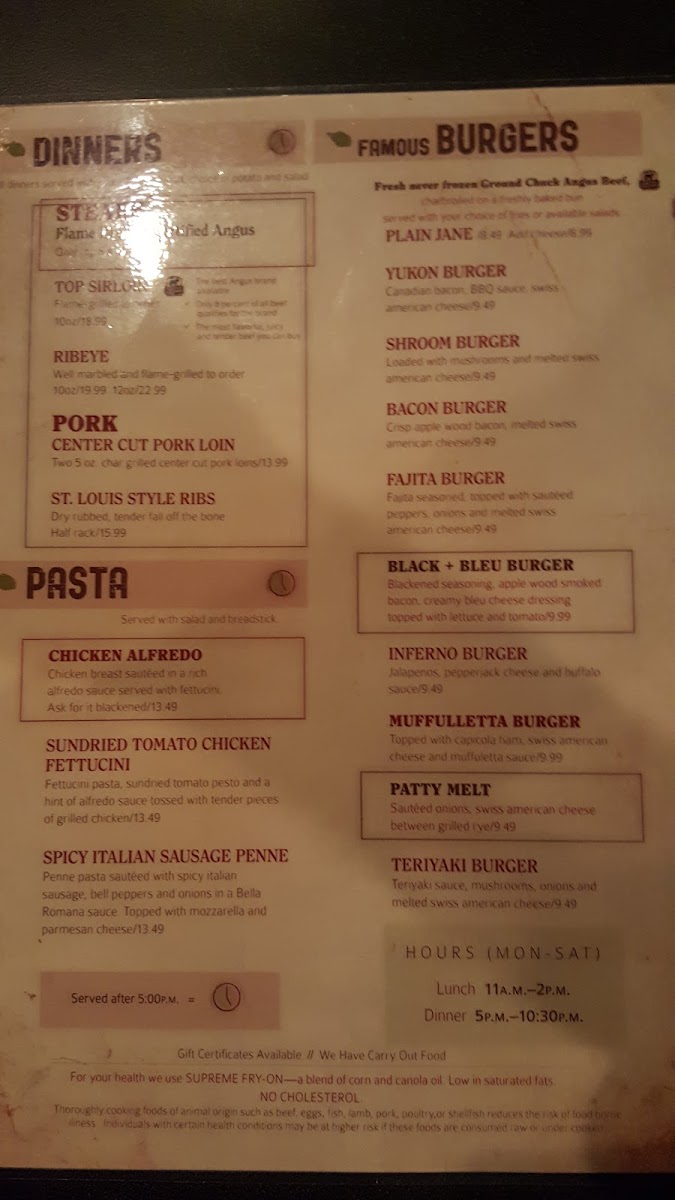 Menu Mother Nature's Restaurant-4