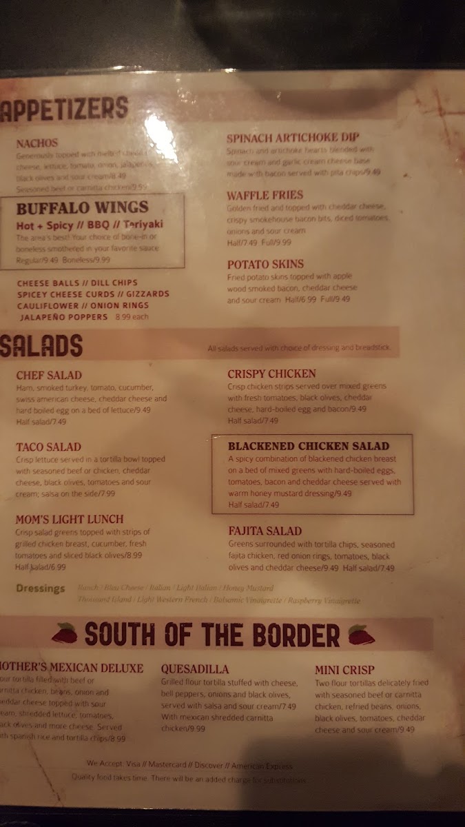 Menu Mother Nature's Restaurant-5