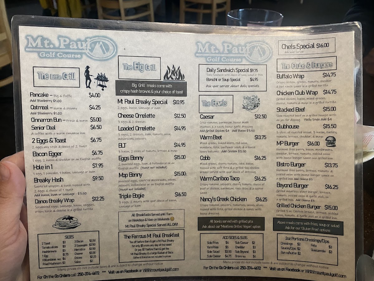 Menu Mount Paul Family Restaurant-1