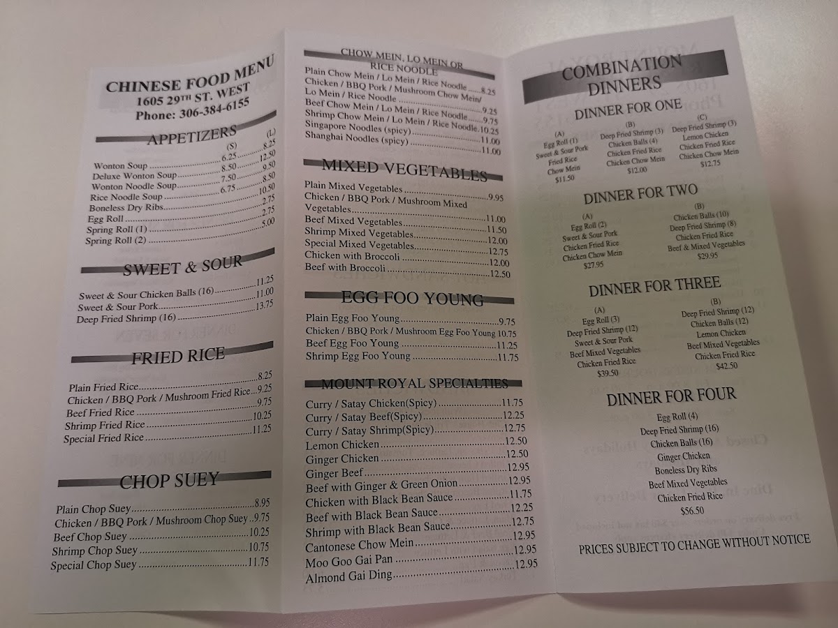 Menu Mount Royal Restaurant-10