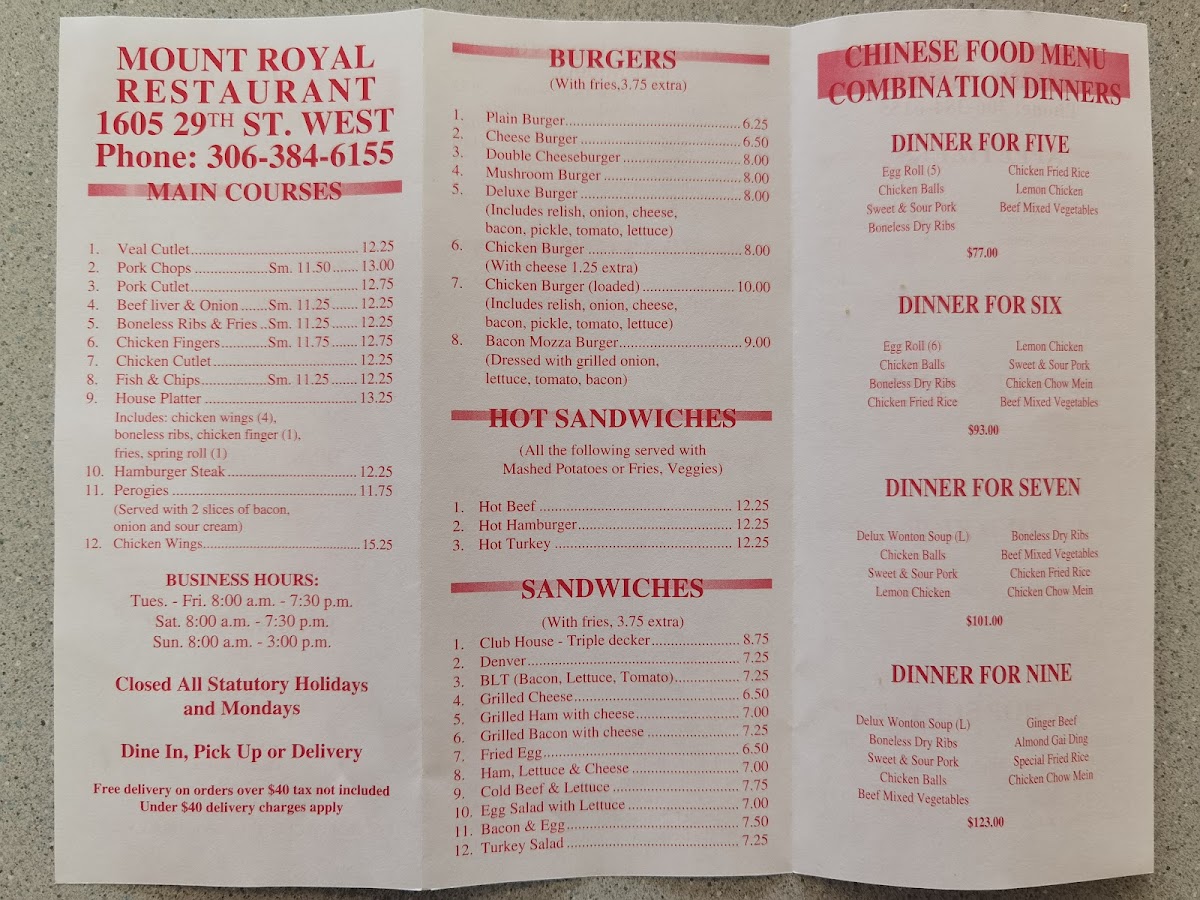 Menu Mount Royal Restaurant-3