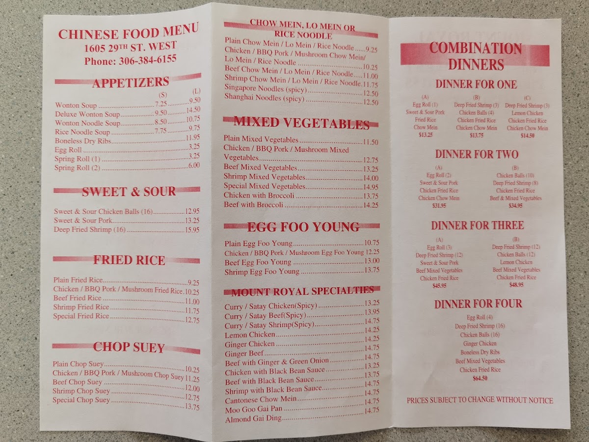 Menu Mount Royal Restaurant-5