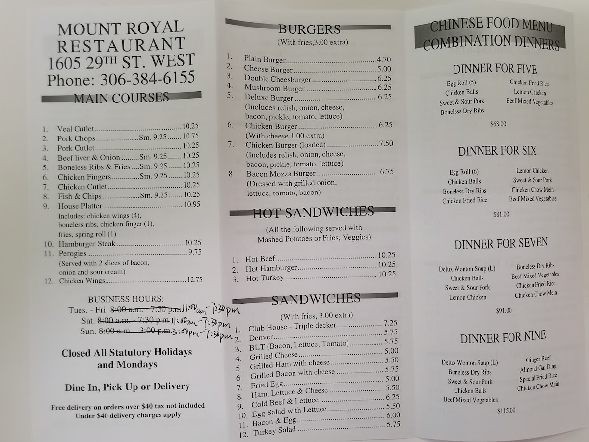 Menu Mount Royal Restaurant-8