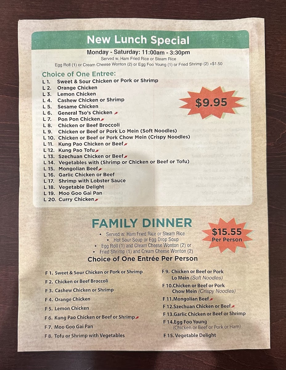 Menu Mountain City Chinese Restaurant-7