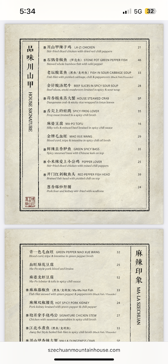 Menu Mountain House-2