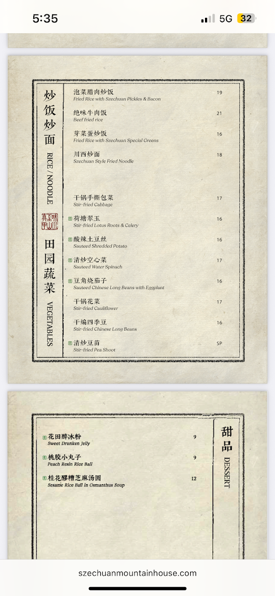 Menu Mountain House-5