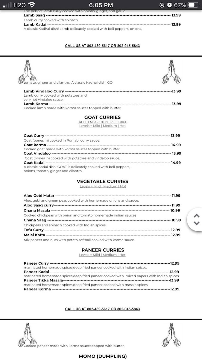 Menu Mountain Valley Restaurant-5