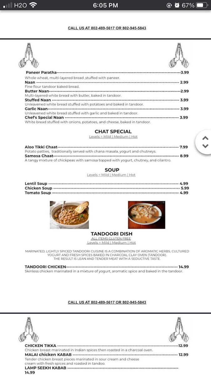 Menu Mountain Valley Restaurant-8