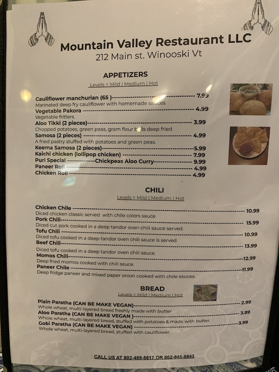 Menu Mountain Valley Restaurant-9