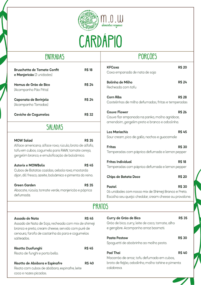 Menu Mow Culinária Vegana-1