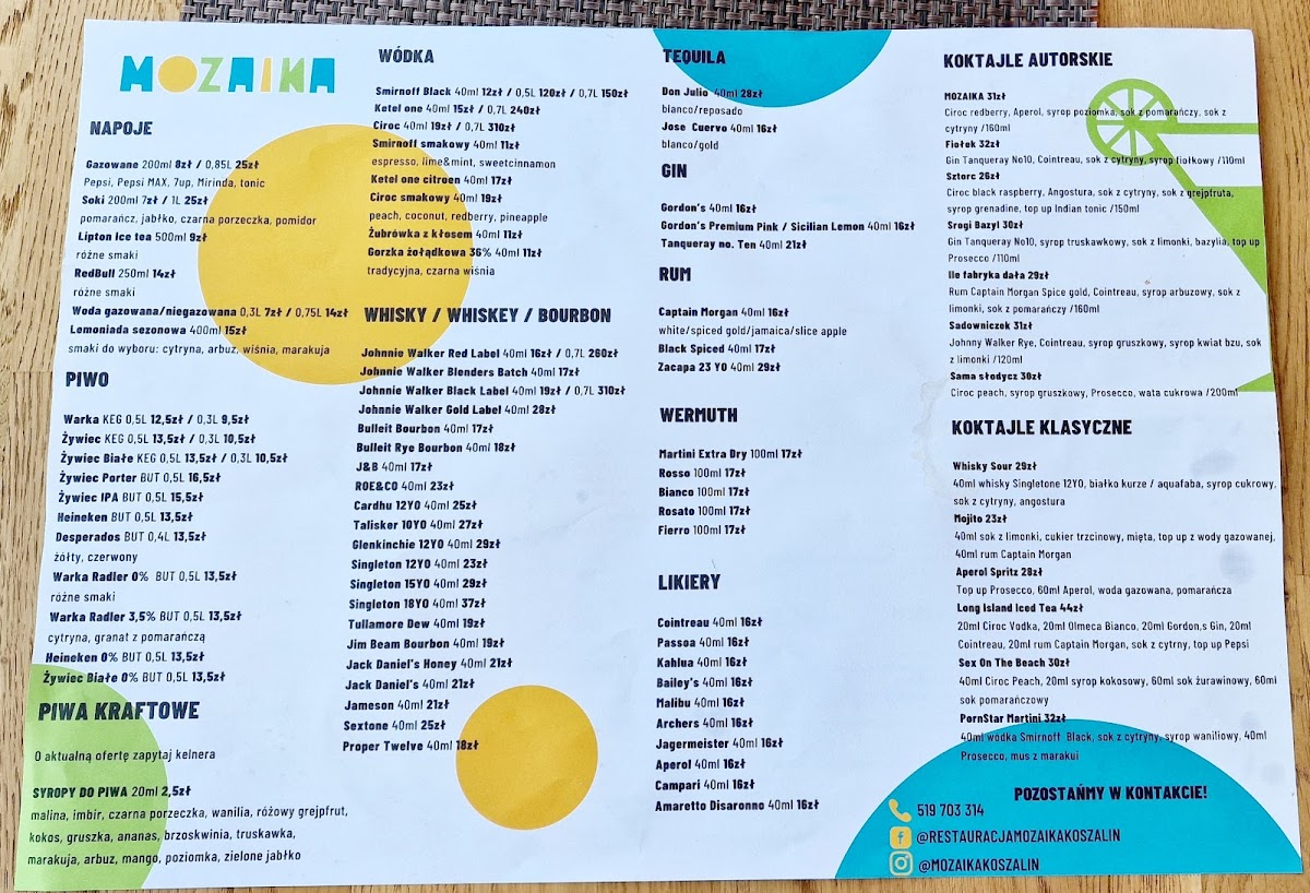 Menu Mozaika-2