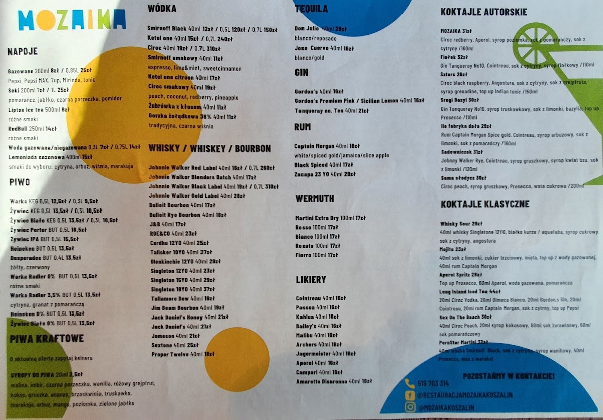 Menu Mozaika-3