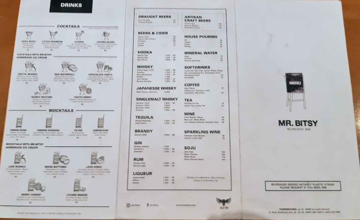 Menu Mr. Bitsy Scbd-6