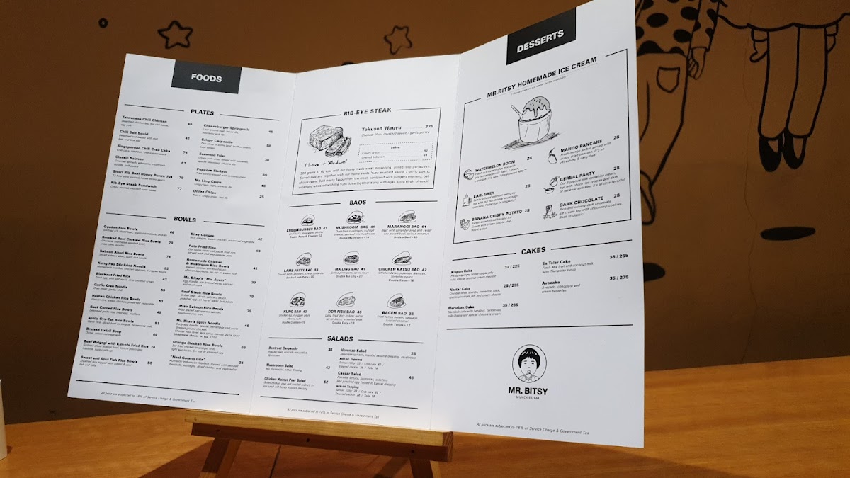 Menu Mr. Bitsy Scbd-7