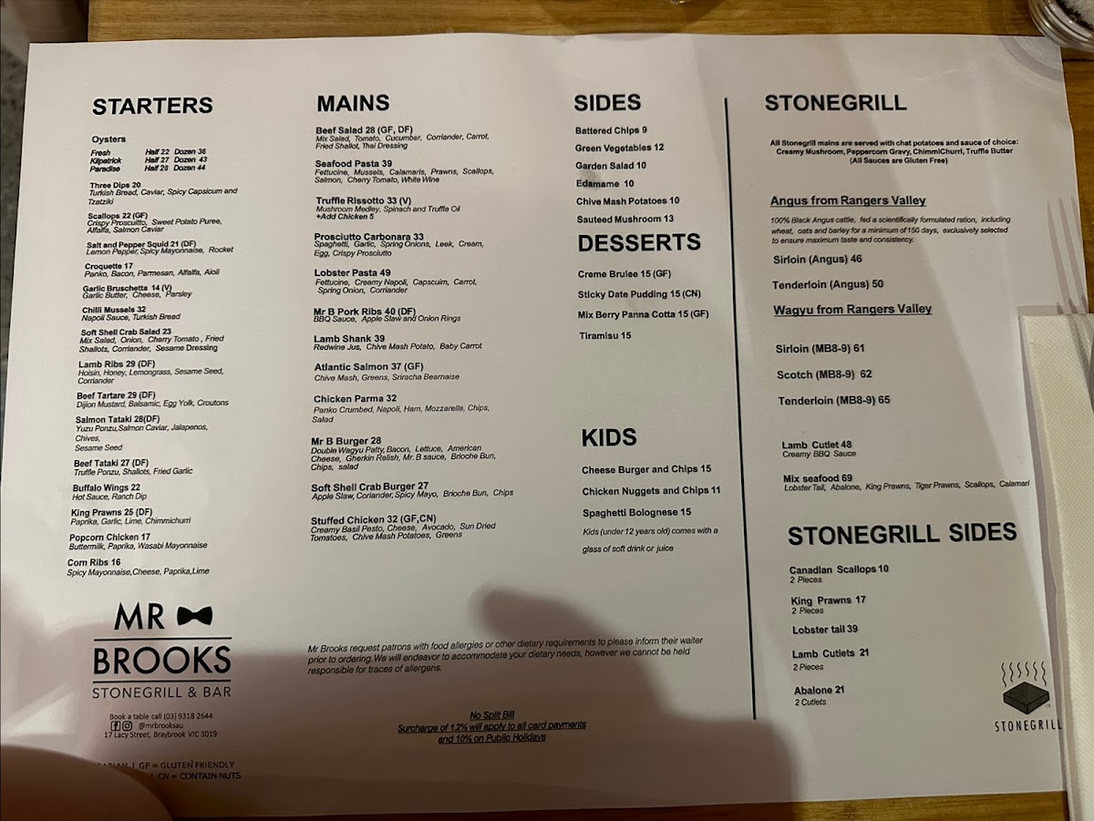 Menu Mr Brooks Stonegrill & Bar-3